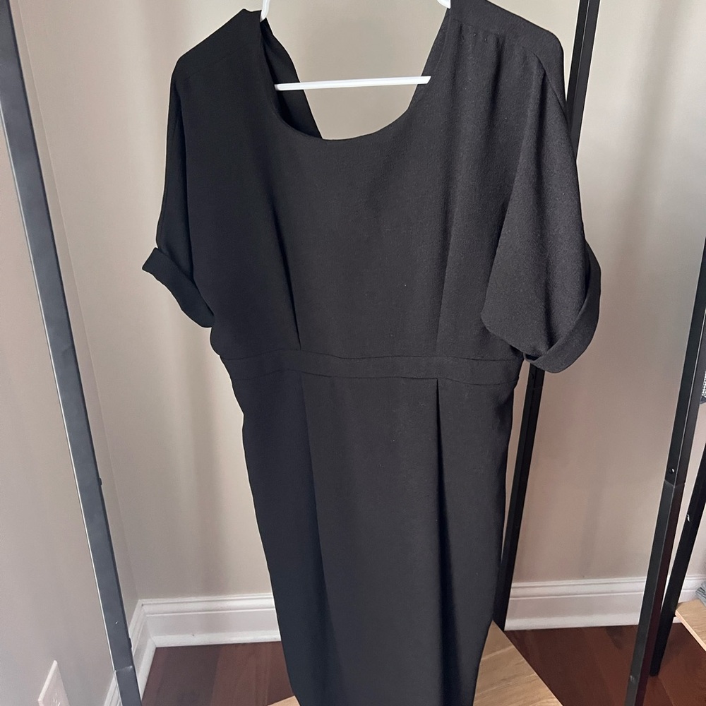ASOS Classic Black Midi Dress - Picture 1 of 4